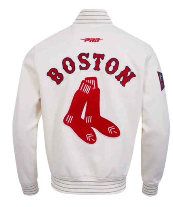 Boston Red Sox Logo Game Day Eggshell Jacket