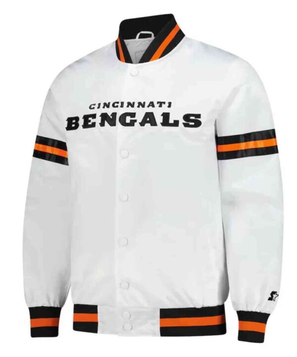Cincinnati Bengals Scout Varsity Satin Jacket - Forever Jackets