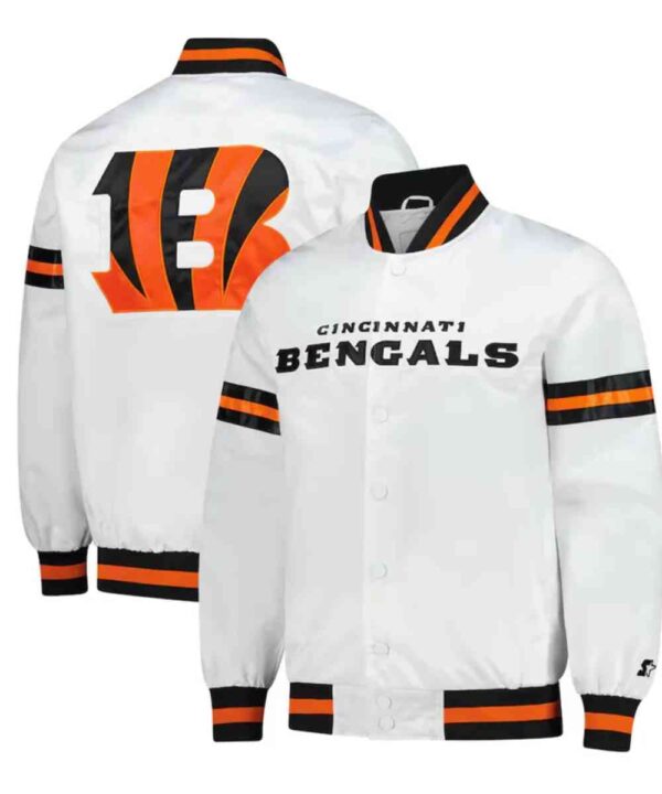 Cincinnati Bengals Scout Varsity Satin Jacket - Forever Jackets