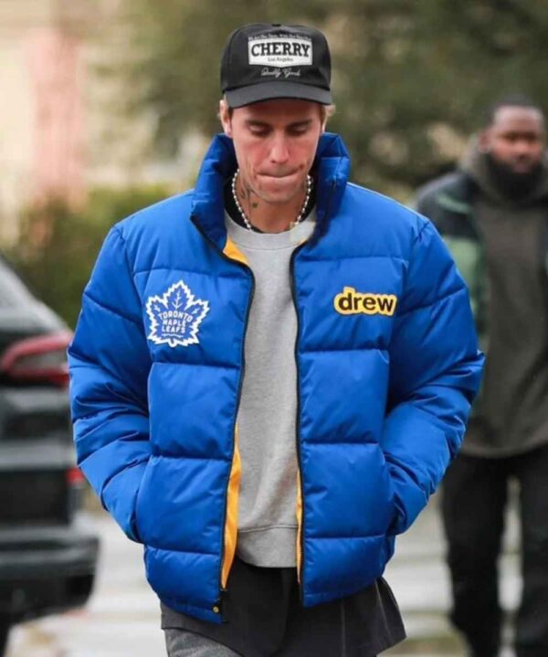 Justin Bieber Toronto Maple Leafs Puffer Jacket - Forever Jackets