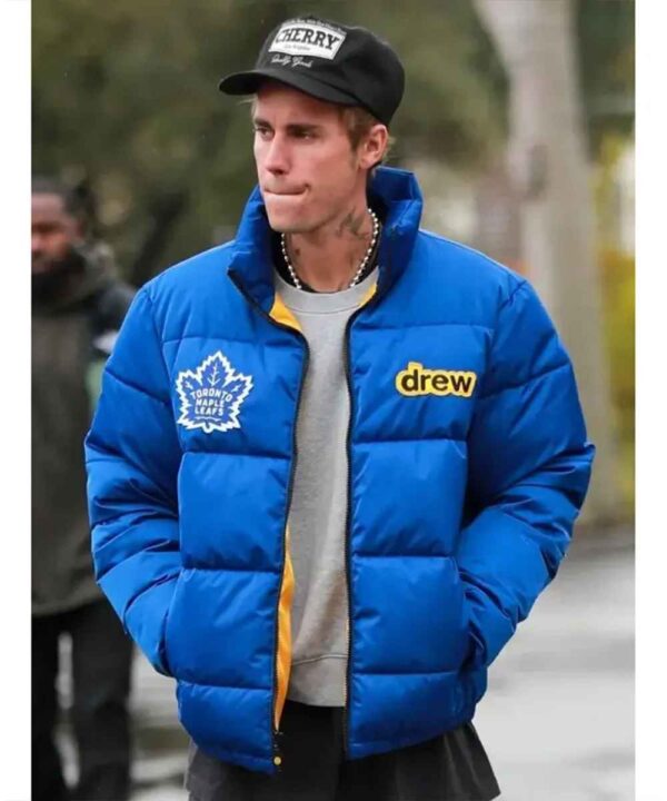 Justin Bieber Toronto Maple Leafs Puffer Jacket - Forever Jackets