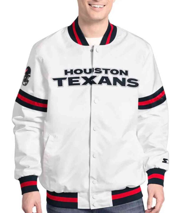 Houston Texans Scout Varsity Satin Jacket - Forever Jackets