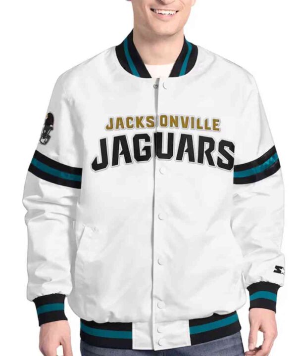 Jacksonville Jaguars Scout Varsity Satin Jacket - Forever Jackets