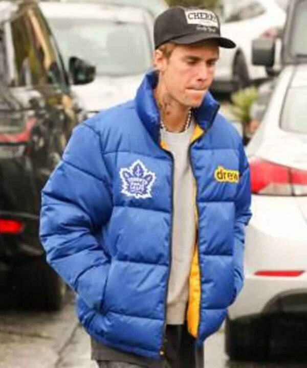 Justin Bieber Toronto Maple Leafs Puffer Jacket - Forever Jackets