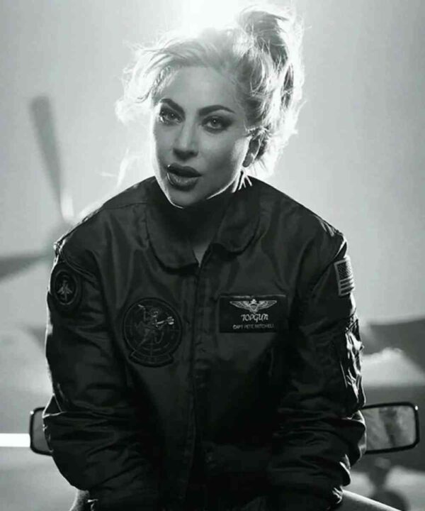 Lady Gaga Top Gun 2 Green Cotton Jacket - Forever Jackets