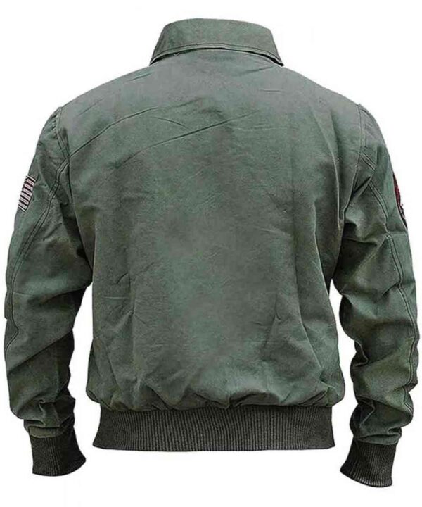 Lady Gaga Top Gun 2 Green Cotton Jacket - Forever Jackets
