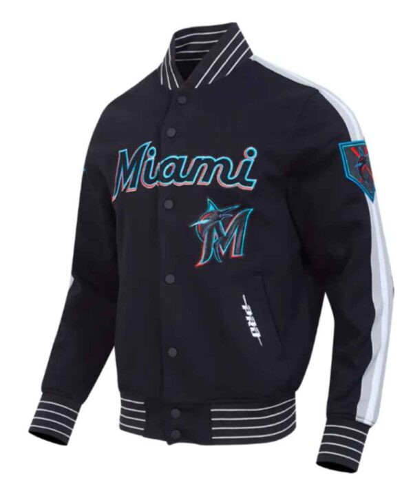 Miami Marlins Current Logo Game Day Black Jacket