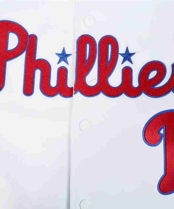 Philadelphia Phillies Current Logo Game Day White Jacket