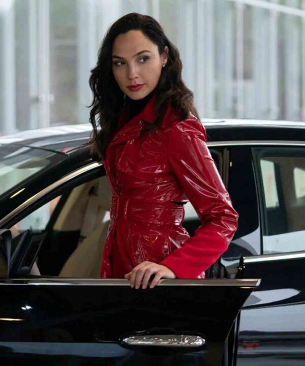 Gal Gadot Red Notice Red Leather Coat - Forever Jackets