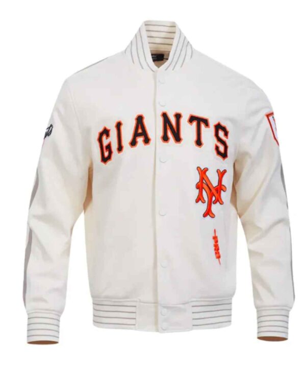 San Francisco Giants Logo Game Day Eggshell Jacket - Forever Jackets