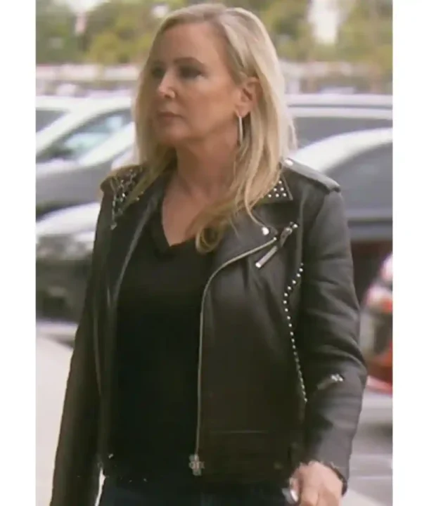 Shannon Beador The Real Housewives of Orange County Studded Leather Jacket