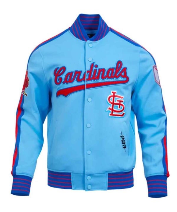 St. Louis Cardinals Logo Game Day Uni Blue Jacket - Forever Jackets