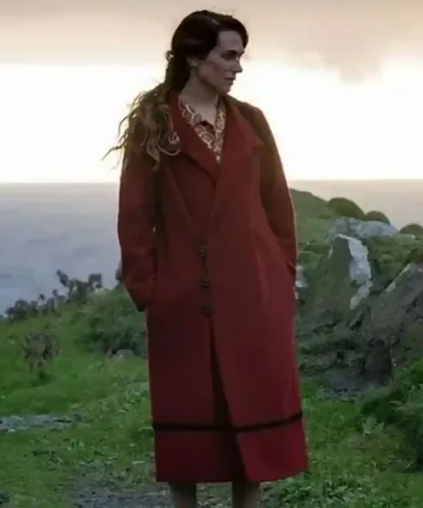 Kerry Condon The Banshees of Inisherin Red Wool Coat