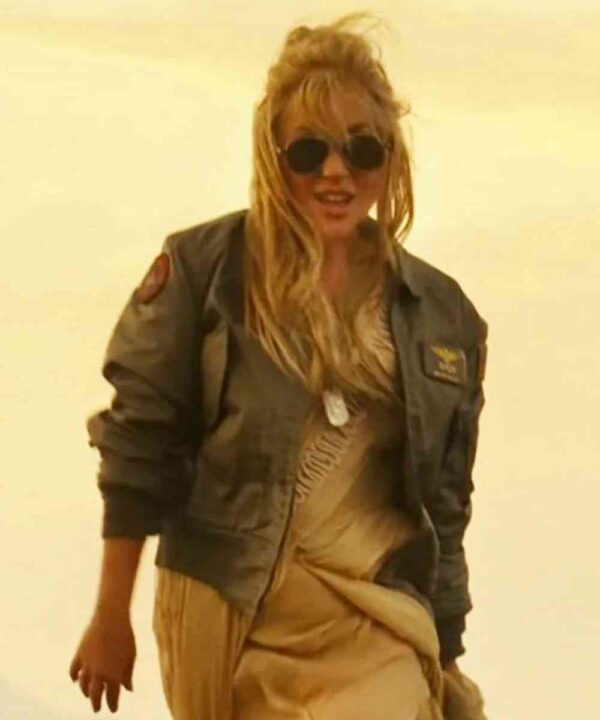 Lady Gaga Top Gun 2 Green Cotton Jacket - Forever Jackets