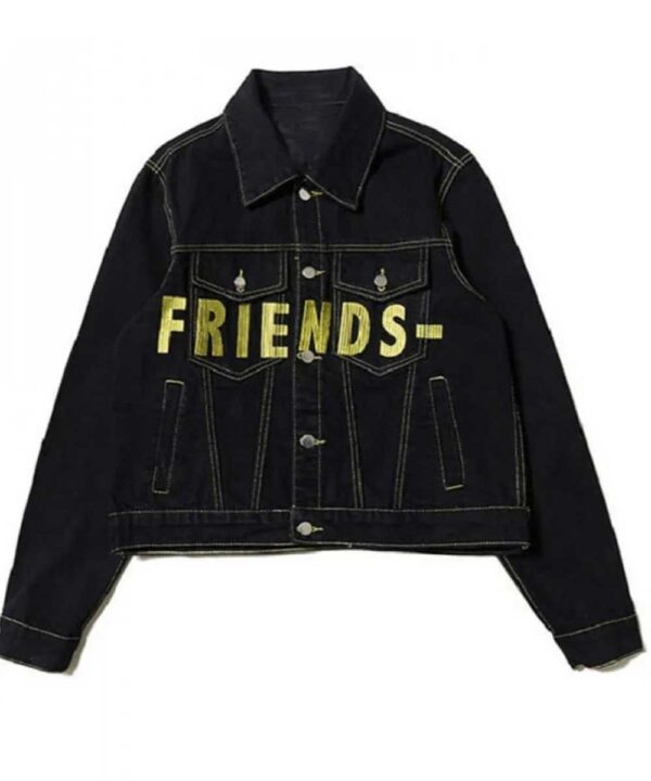 Black Vlone Friends Denim Jacket - Forever Jackets