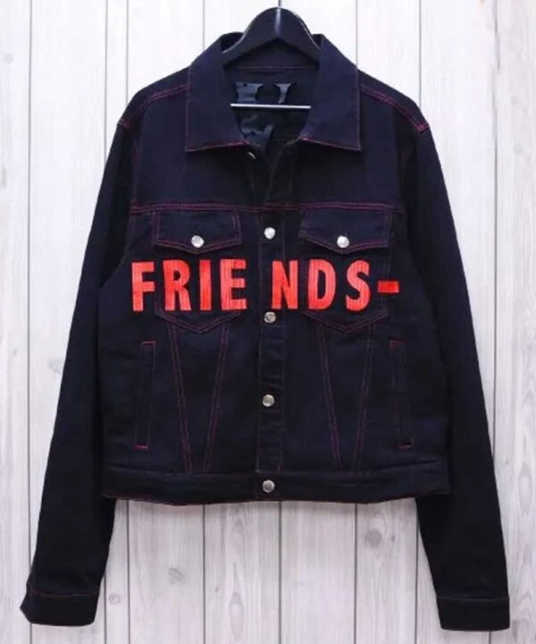 Black Vlone Friends Denim Jacket - Forever Jackets