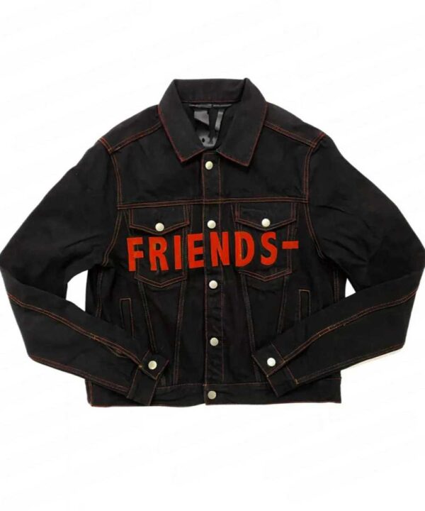 Black Vlone Friends Denim Jacket - Forever Jackets