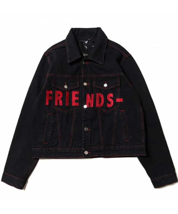 Black Vlone Friends Denim Jacket - Forever Jackets