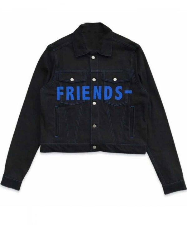 Black Vlone Friends Denim Jacket - Forever Jackets