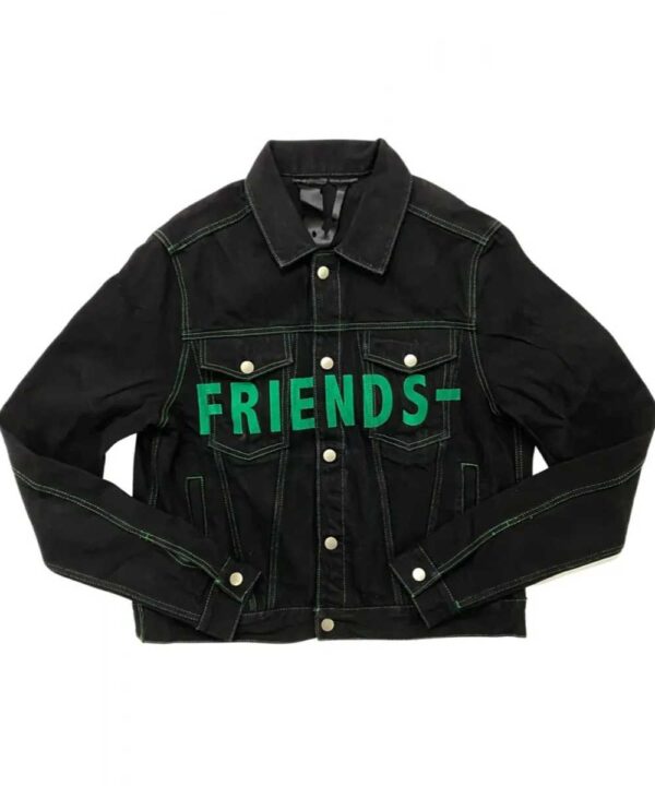 Black Vlone Friends Denim Jacket - Forever Jackets