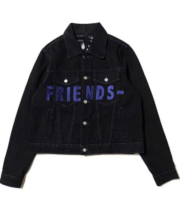 Black Vlone Friends Denim Jacket - Forever Jackets