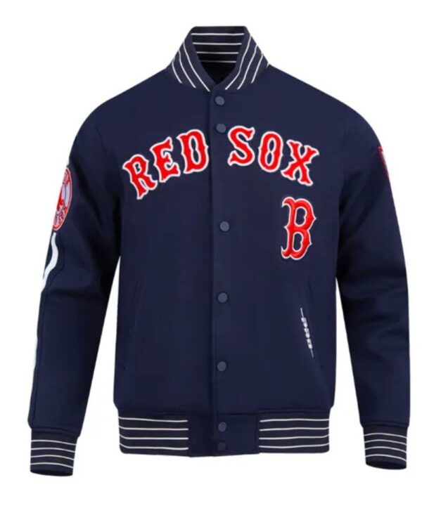 Boston Red Sox Current Logo Game Day Navy Jacket - Forever Jackets