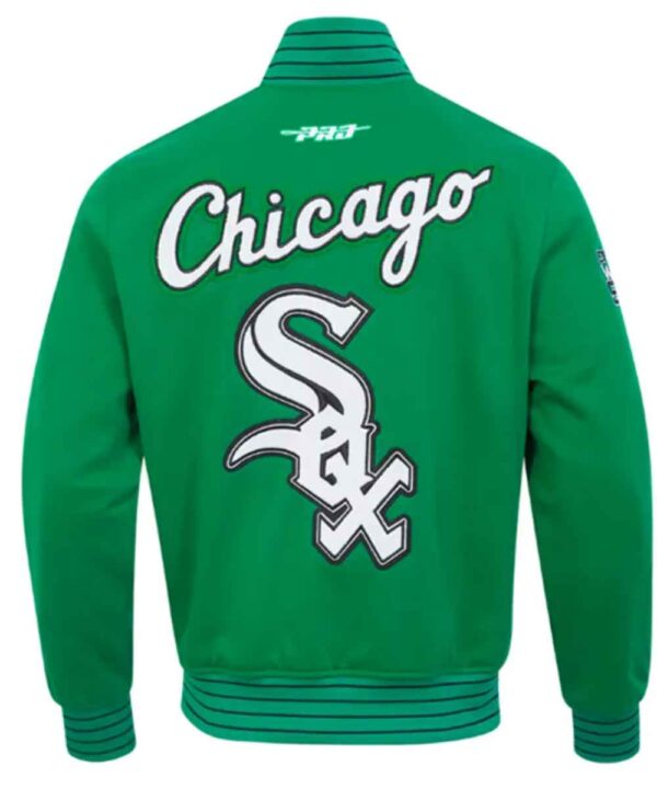 Chicago White Sox Current Logo Game Day GreenBlack Jacket - Forever Jackets