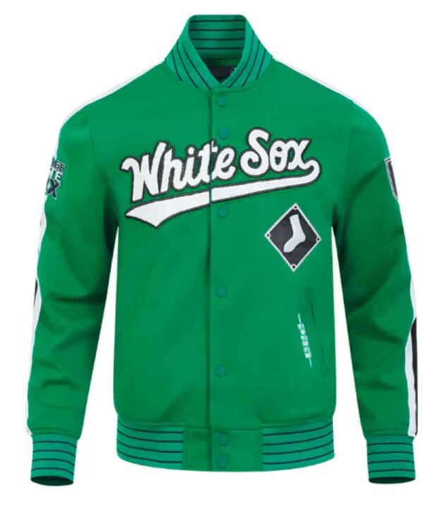 Chicago White Sox Current Logo Game Day GreenBlack Jacket - Forever Jackets