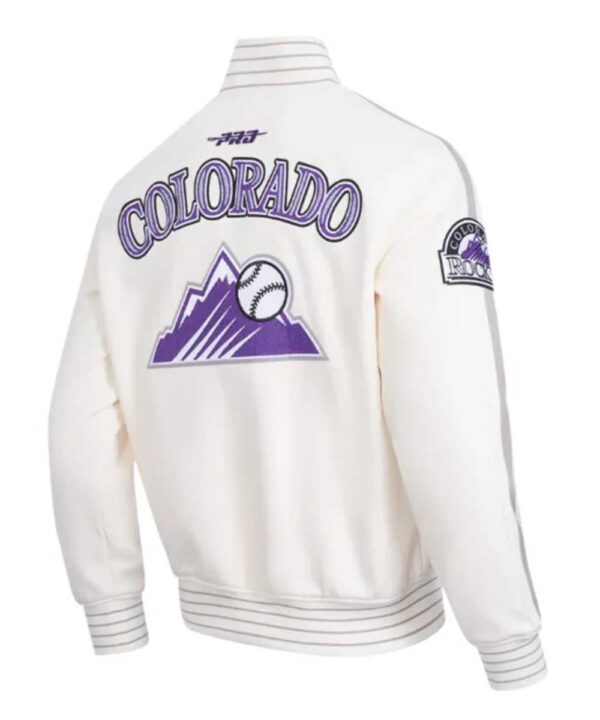 Colorado Rockies Current Logo Game Day EggshellBlack Jacket