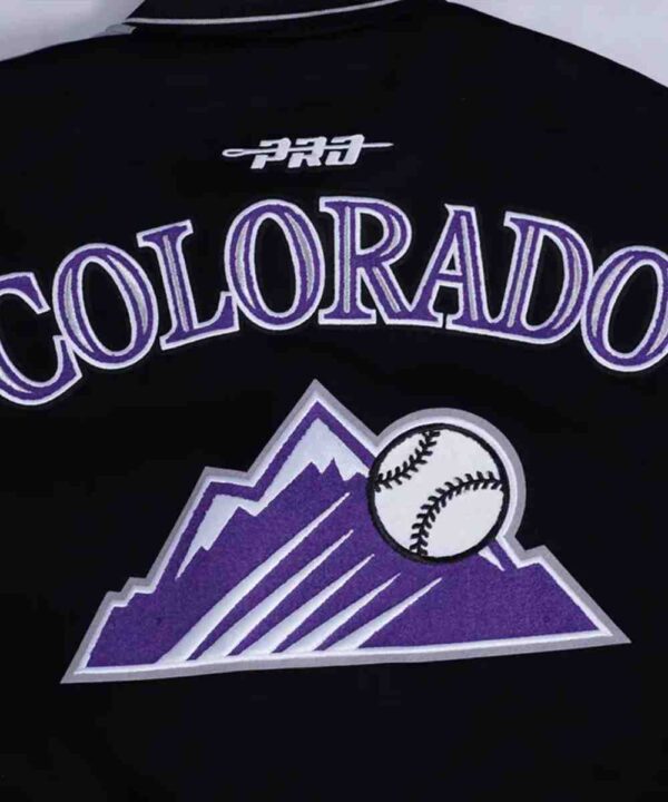 Colorado Rockies Current Logo Game Day Eggshell/Black Jacket - Image 5