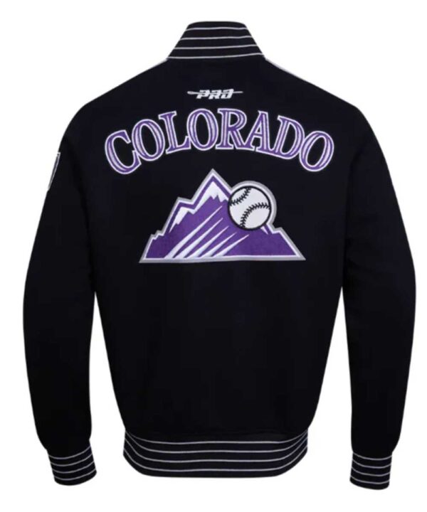 Colorado Rockies Current Logo Game Day EggshellBlack Jacket