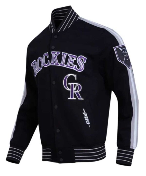 Colorado Rockies Current Logo Game Day EggshellBlack Jacket
