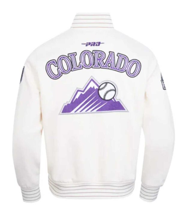 Colorado Rockies Current Logo Game Day EggshellBlack Jacket