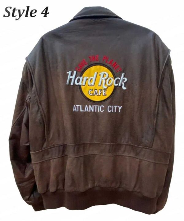 Hard Rock Cafe Save The Planet Leather Jacket