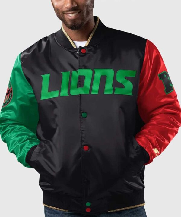 Detroit Lions Ty Mopkins Black History Month Jacket - Forever Jackets