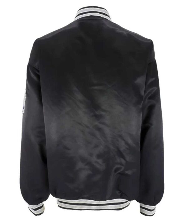 Gray Villa Georgetown Hoyas Team Bomber Satin Jacket - Forever Jackets