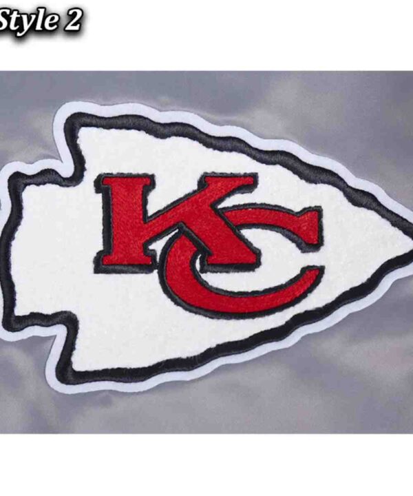 Kansas City Chiefs Old English Classic Rib Satin Jacket - Forever Jackets