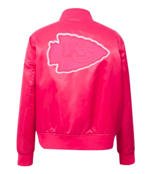 Kansas City Chiefs Triple Pink Satin Jacket - Forever Jackets