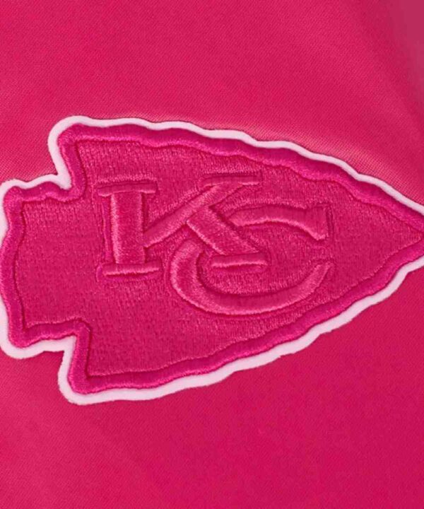 Kansas City Chiefs Triple Pink Satin Jacket - Forever Jackets