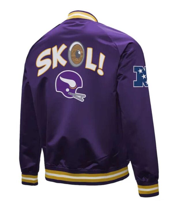 Minnesota Vikings Double Down Purple Satin Jacket - Forever Jackets