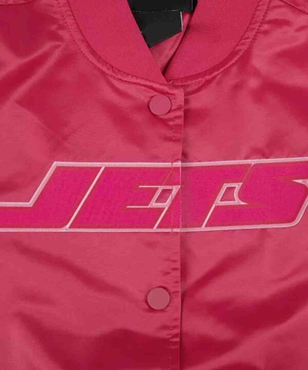 NY Jets Triple Pink Satin Jacket - Image 4