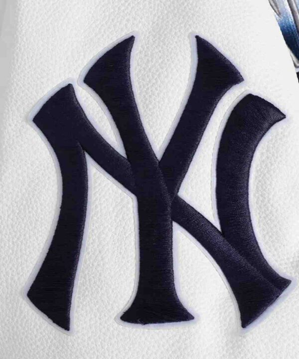 NY Yankees Turn It Up Classic Rib Varsity Jacket - Forever Jackets
