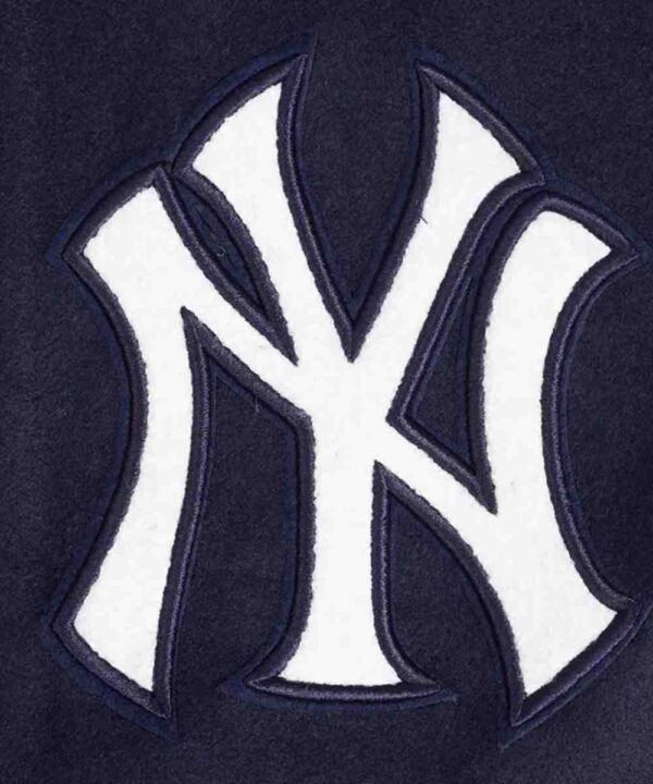 NY Yankees Turn It Up Classic Rib Varsity Jacket - Forever Jackets