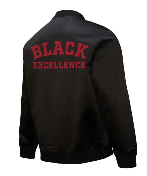 San Francisco 49ers Excellence Black Full-Zip Satin Jacket - Forever Jackets