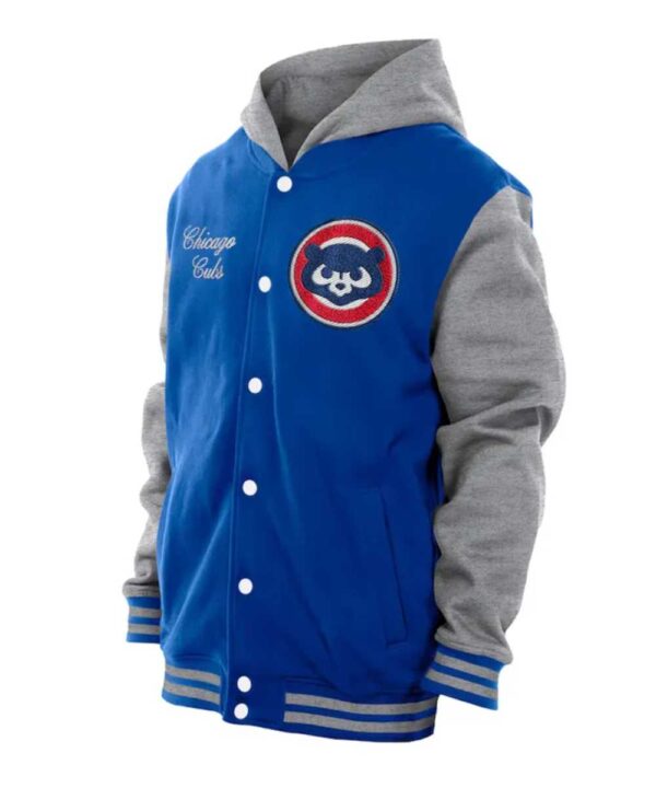 Throwback Prep Chicago Cubs Royal Hoodie Jacket - Forever Jackets (1)