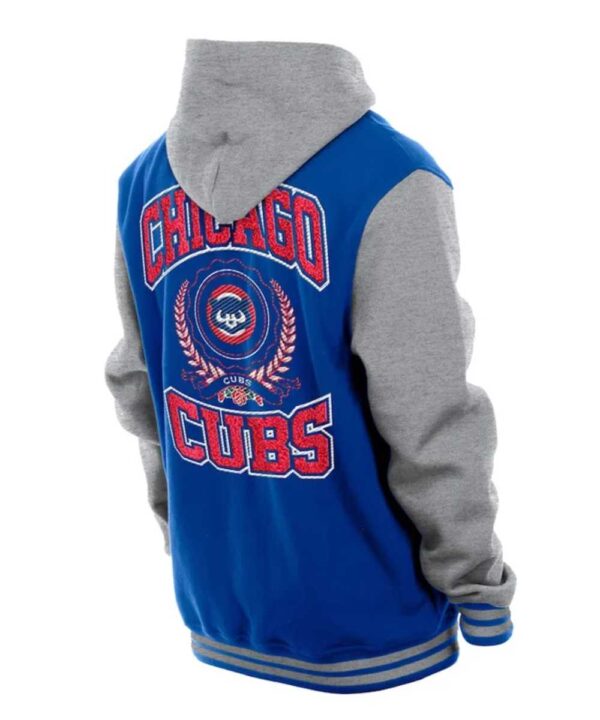 Throwback Prep Chicago Cubs Royal Hoodie Jacket - Forever Jackets