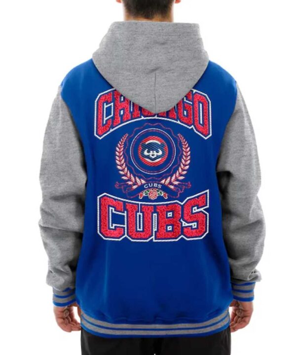 Throwback Prep Chicago Cubs Royal Hoodie Jacket - Forever Jackets