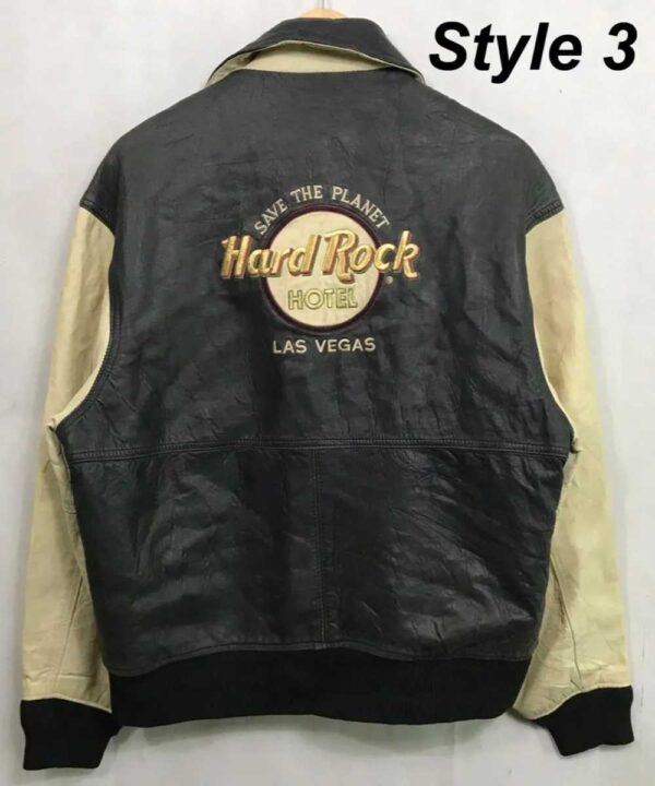 Hard Rock Cafe Save The Planet Leather Jacket