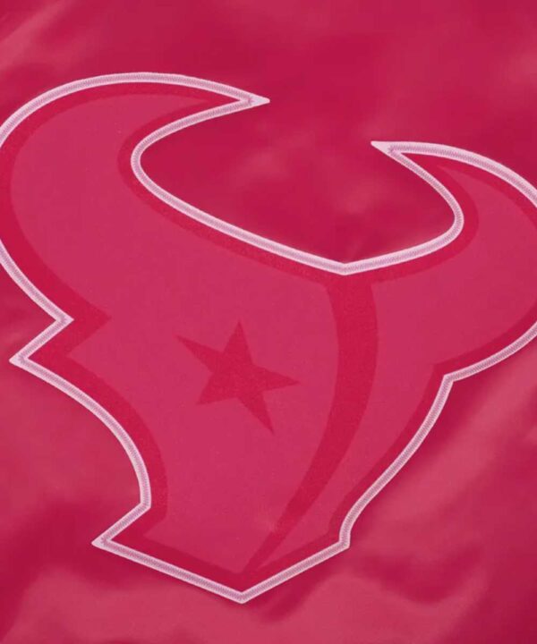 Houston Texans Classic Triple Pink Satin Jacket