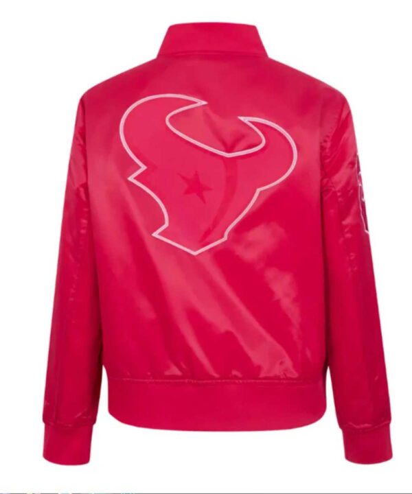 Houston Texans Classic Triple Pink Satin Jacket